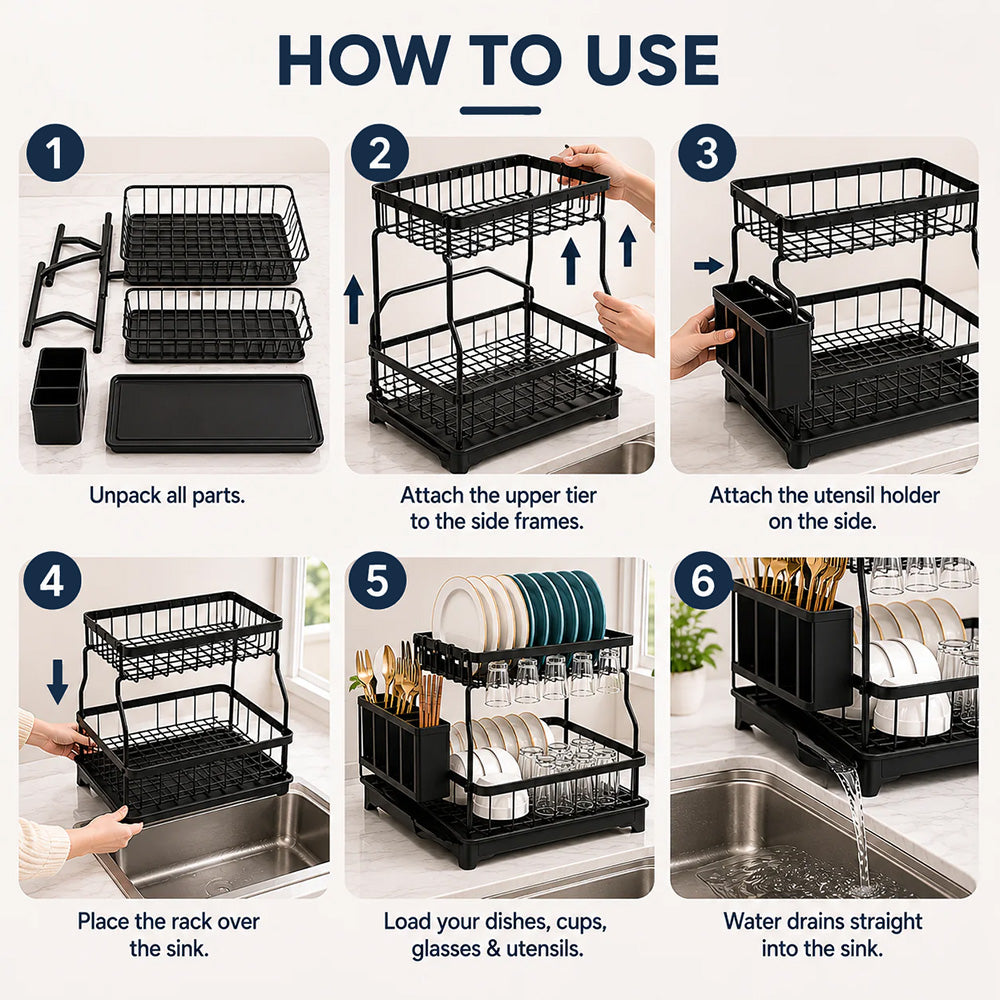 Foldable Dish Rack